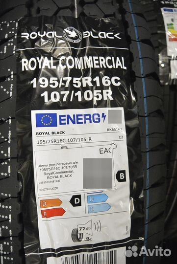 Royal Black Royal Commercial 195/75 R16C 105R