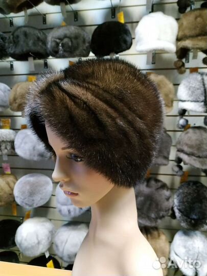 Шапка норковая женская