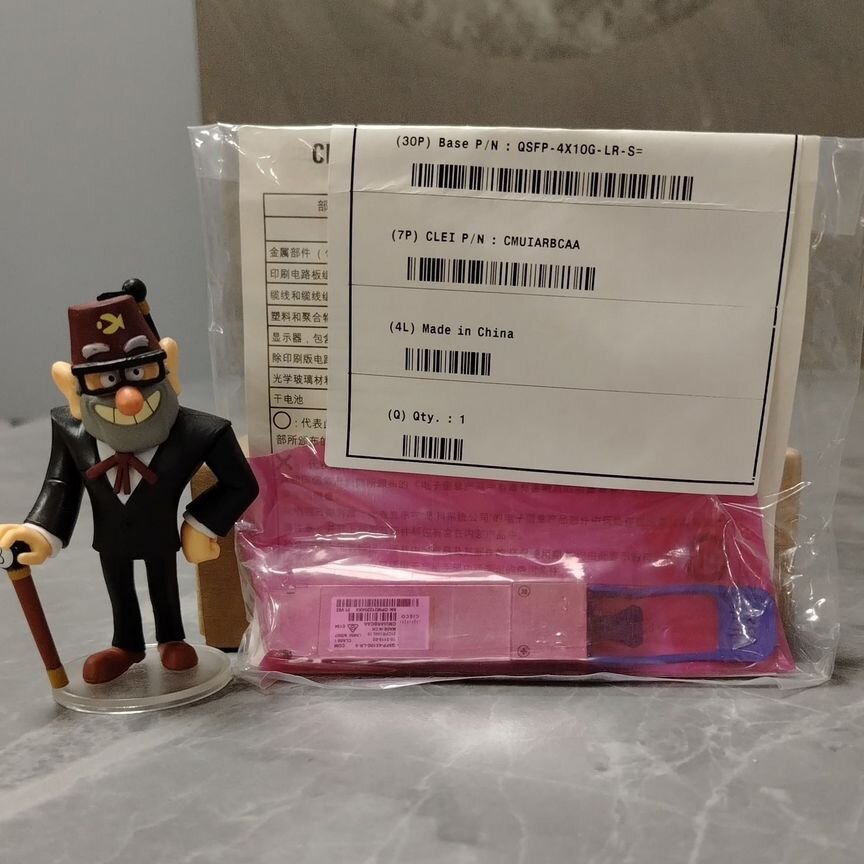 [QSFP-4X10G-LR] Трансивер -S Новый Qsfp-4x10g-Lr