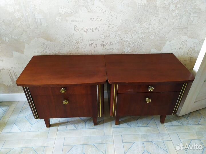 Две прикроватные тумбы винтаж - ГДР