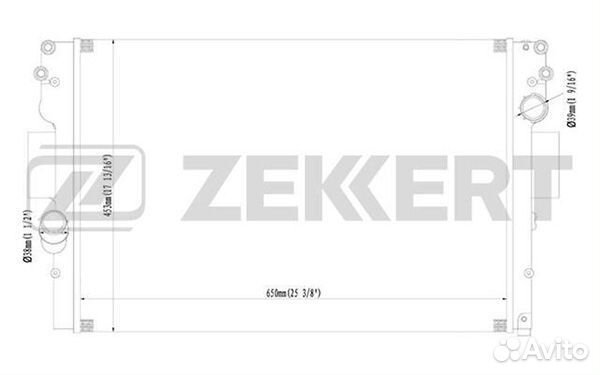 Радиатор двс Iveco Daily 2002- MK1208 III-V