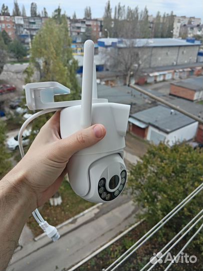 Камера видеонаблюдения вай фай поворотная 2 линзы