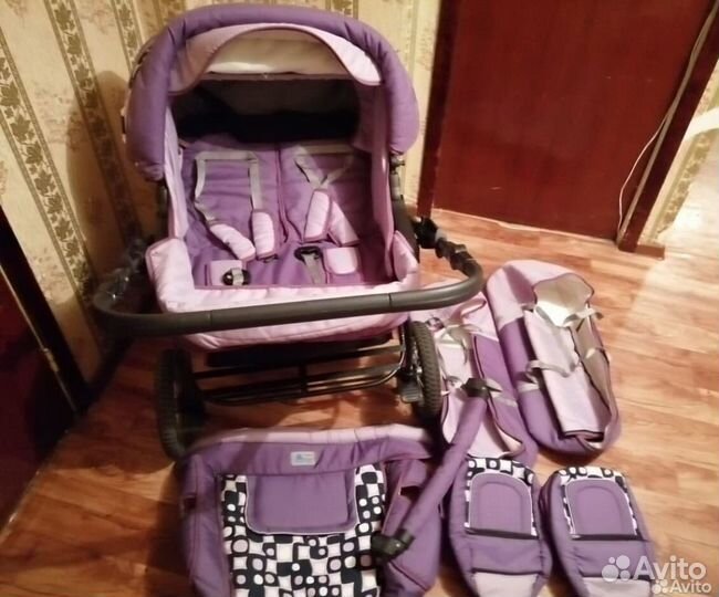 Двухместная коляска