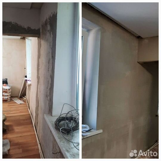 Поклейка обоев,штукатурные работы