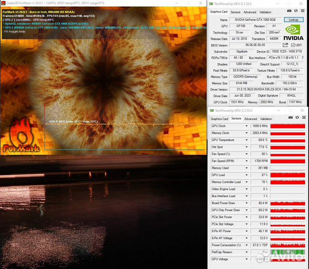 1060 6 GB, RX 470 4 GB, RX 570 8 GB