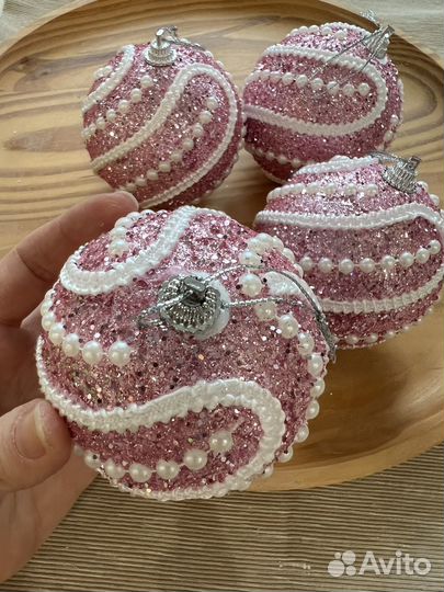 Елочные игрушки шарики набор