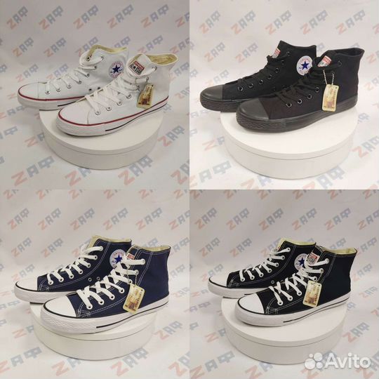 Кеды Converse Hi, размеры 36-45