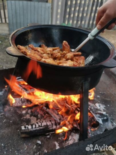 Казан чугунный 12 литров +тренога, опт, розница