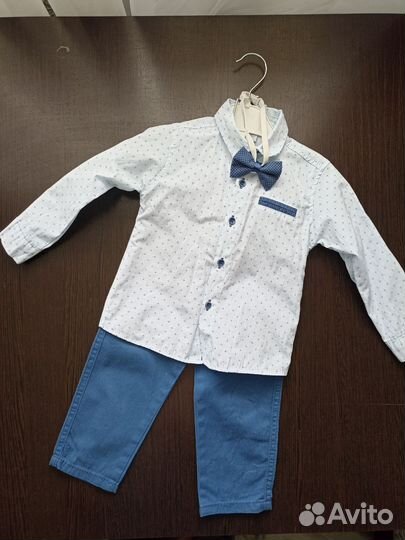 Костюм рубашка и брюки для мальчика 2 года