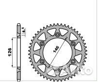 PBR Звезда задняя 808-49 (алюм)