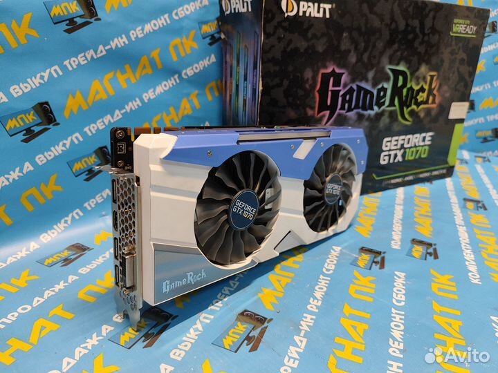 Видеокарта Palit GeForce GTX 1070 8GB GameRock