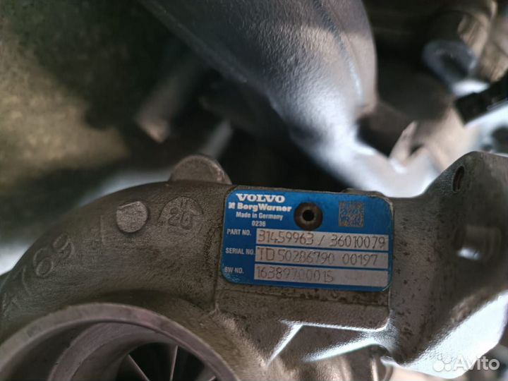 Турбина Volvo xc90 D4204 diesel 36050835