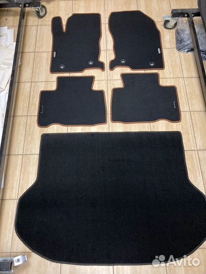 Ворсовые Премиум коврики Лексус NX черные