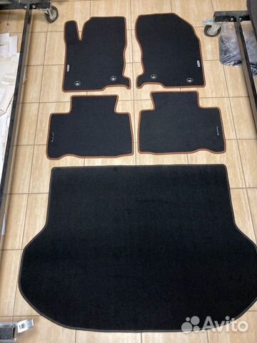 Ворсовые Премиум коврики Лексус NX черные