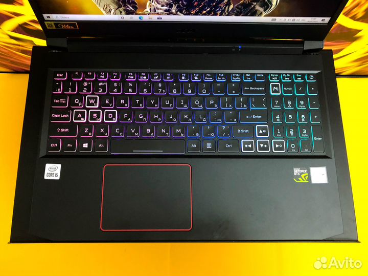 Acer Nitro 5 на Core i5, GTX1660, 16Gb, 144Hz, IPS