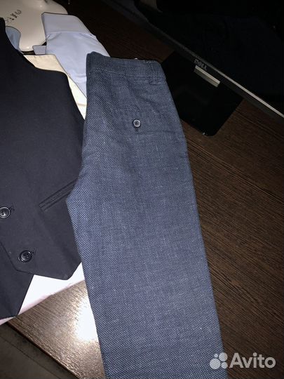 Жилет-брюки-рубашки (128-134)