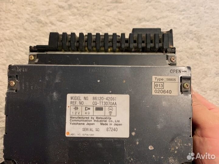 Магнитола toyota 8612042061