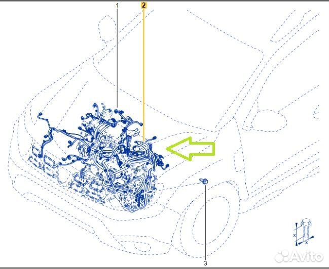 Клемма АКБ Renault Duster K9KR858D165990 2021