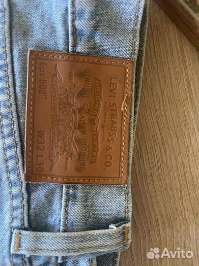 Джинсы мужские levis 502 W32 L30