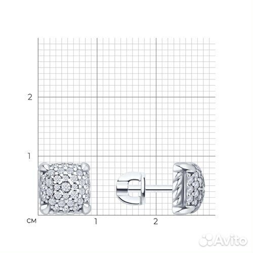 Серьги sokolov из серебра, 94027015