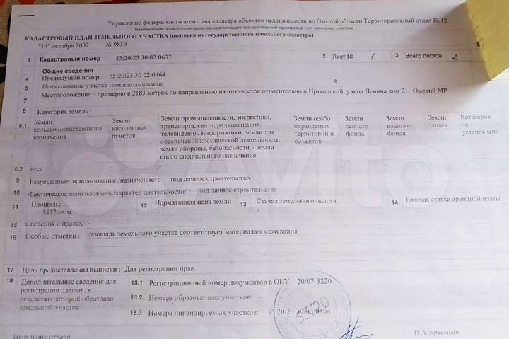 Участок 14 сот. (СНТ, ДНП)