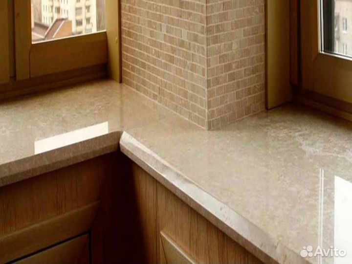 Подоконник, камень и цвет на выбор