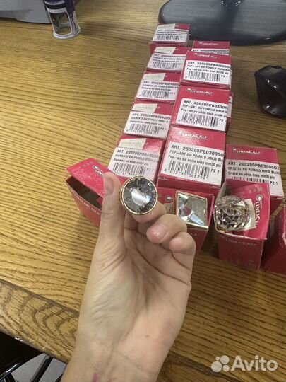 Мебельные ручки linea cali swarovski