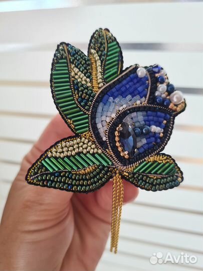Броши из бисера ручная работа
