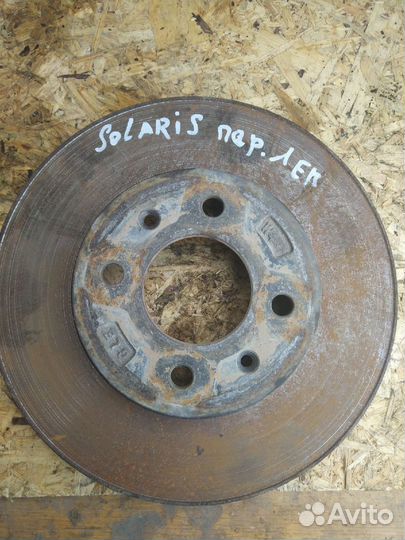 Hyundai solaris(10-14) диск тормозной передний лев