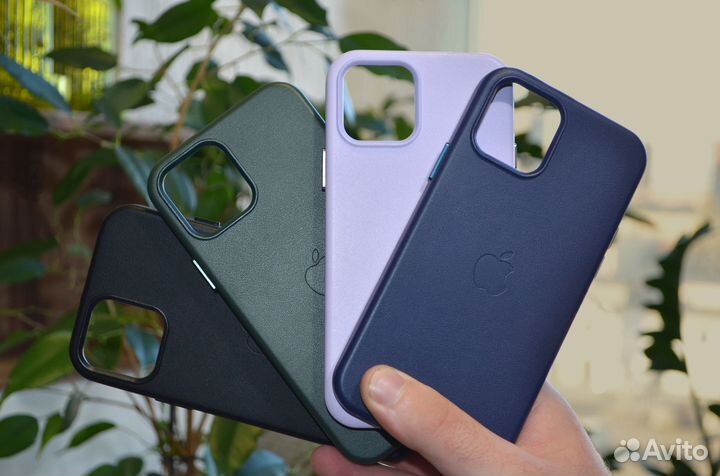 Кожаные чехлы Magsafe на iPhone 12/13 (Pro)