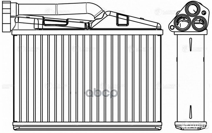 Радиатор отопителя BMW 5 (E39) (95) /X5 (E53)