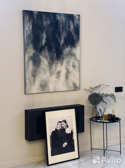 Картина акрилом с текстурной пастой