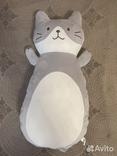 Большая мягкая игрушка кот 75см, подушка-обнимашка