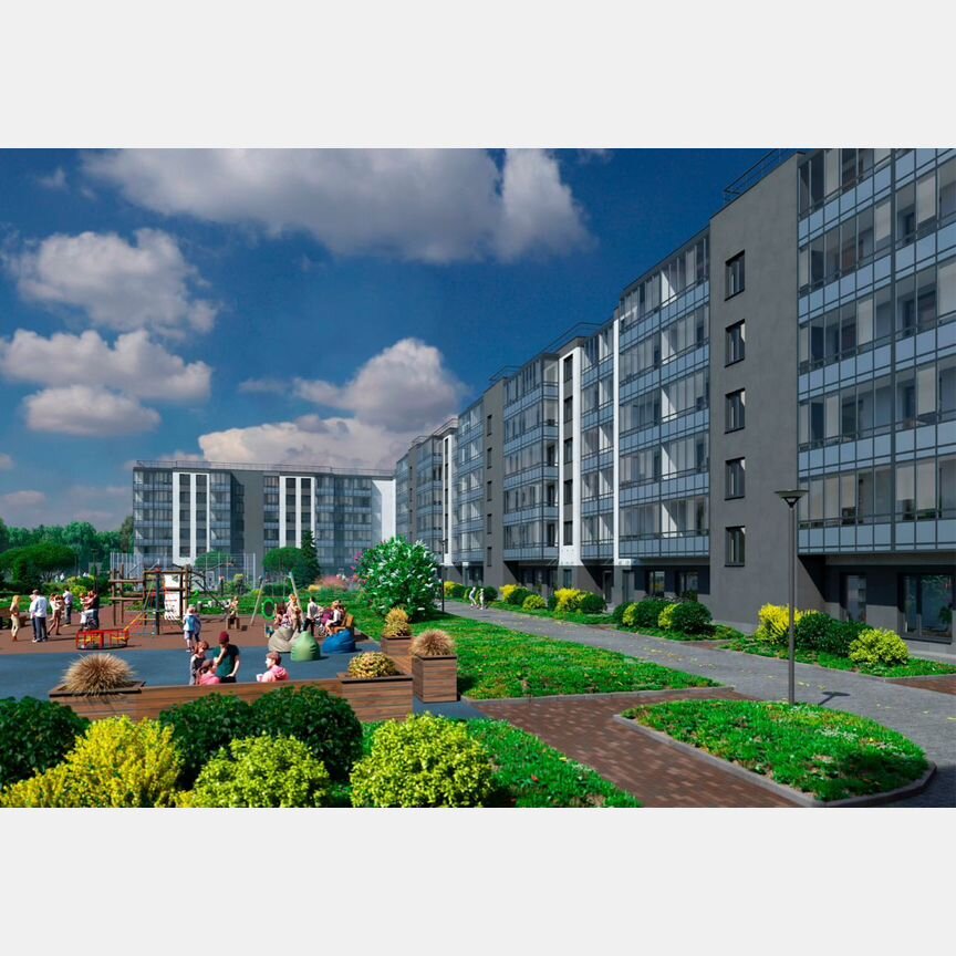 2-к. квартира, 51,4 м², 2/6 эт.