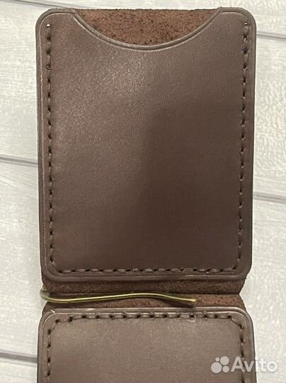 Зажим для денег натуральная кожа