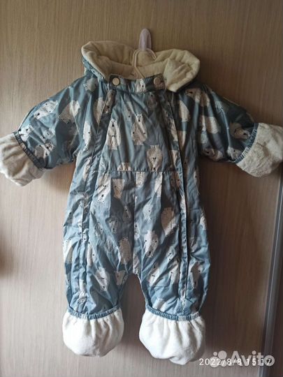 Зимний комбинезон 74 и другие вещи на р. 62-74