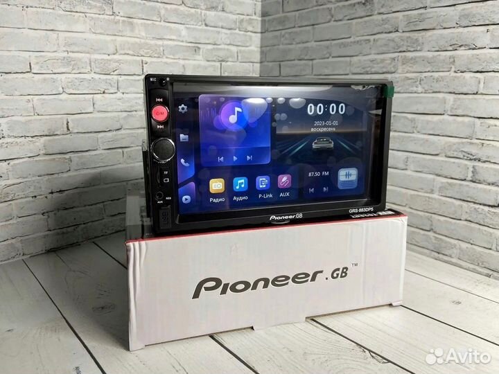 Магнитола 1din Pioneer 7 дюймов (новая)