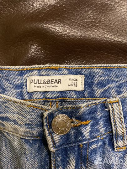 Женские джинсовые шорты pull&bear