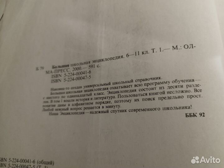 Большая школьная энциклопедия в 2 томах