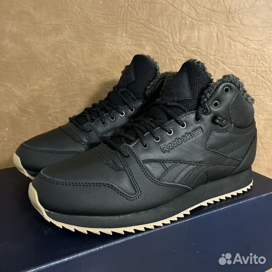 Зимние Reebok Classic Leather Mid 10us оригинал