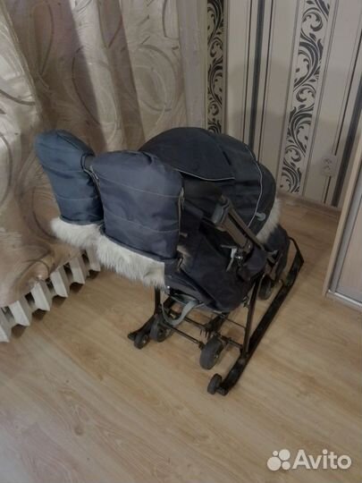 Детские санки коляска ника