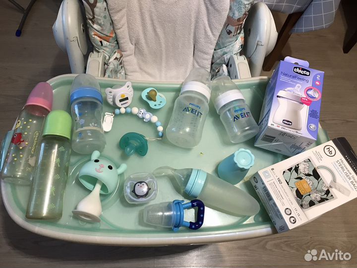 Бутылочки, соски, ниблер и т.д