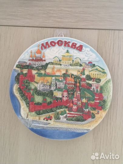 Тарелка настенная коллекционная Москва