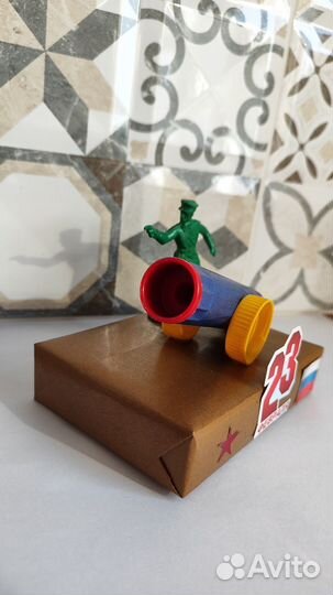 Поделка на 23 февраля, пушка