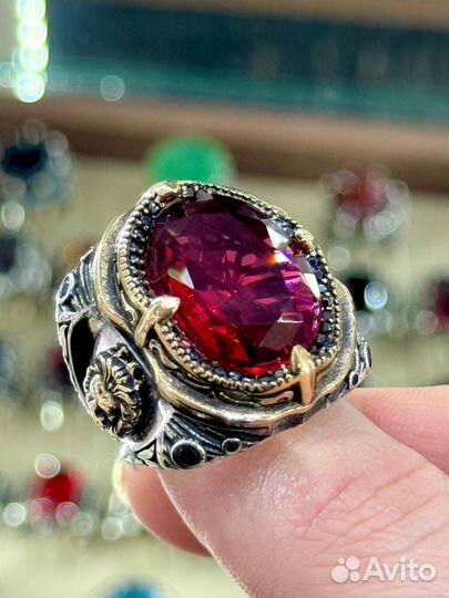 Мужской перстень серебро