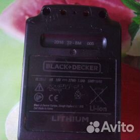 Black decker аккумулятор
