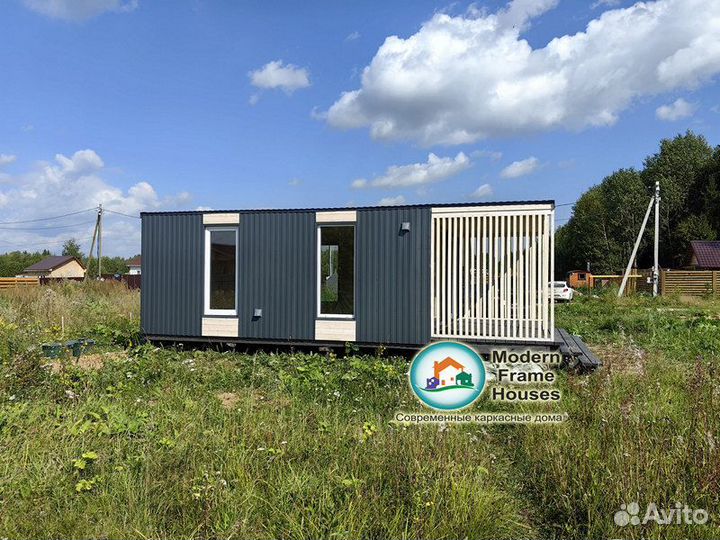 Зимний дом студия с санузлом и фундаментом