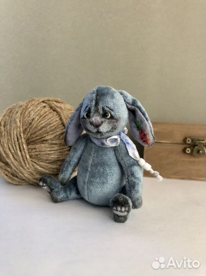 Заяц тедди Морковкин ручная работа