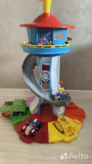 База Щенячий Патруль+машинки+игрушки