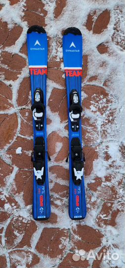Горные лыжи детские 100 см + крепления